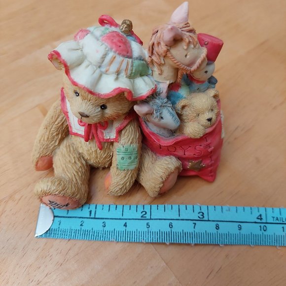 Cherished Teddies Ceramic Figure Carolyn"Wishing You All Good Things" 1993 - Picture 8 of 9